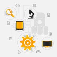 technology sticker infographic N22