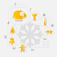 Christmas sticker infographic N17
