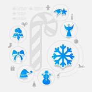 Christmas sticker infographic N18