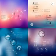 ecology infographic with unfocused background N25