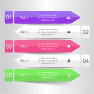 Vector lines arrows infographic N6