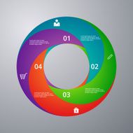 Vector illustration infographics circle with sectors N2