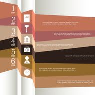 Set of ribbons Infographic design N2