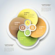 vector abstract 3d paper infographics N17