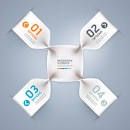 Abstract spiral infographics options banner N2