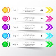 Vector lines arrows infographic N7