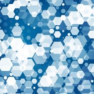 Vector abstract color 3d hexagonal N13