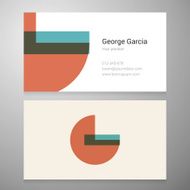 Vintage letter G icon business card template