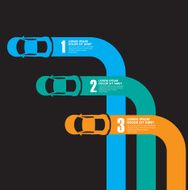 race car infographics N5