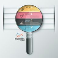 Modern infographics options banner N318