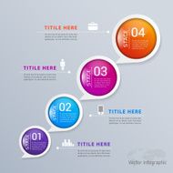 Circle Modern digital template vector infographics