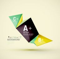 Geometric shapes with sample text Abstract template N164