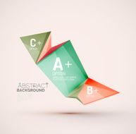 Geometric shapes with sample text Abstract template N165