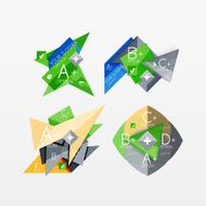 Paper graphics infographic web layouts N5