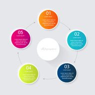 Vector colorful info graphics for your business presentations N163
