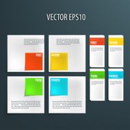 Modern style vector infographics options banner Vector EPS10