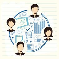 Business infographic template layout N2