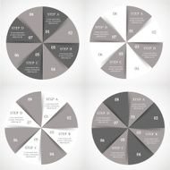 Vector circle infographics set N2