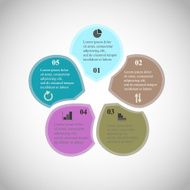 Vector circle infographic N55