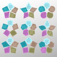 Infographic set on light background