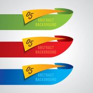 Colorful promotional banner design vector illustration N4
