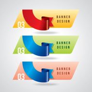 Colorful promotional banner design vector illustration N5