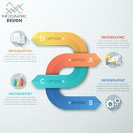 Modern infographics options banner N327