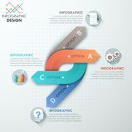 Modern infographics options banner N328