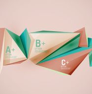 Geometric shapes in the air Vector abstract background N211