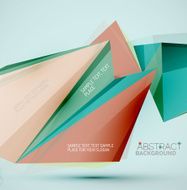 Geometric shapes in the air Vector abstract background N212