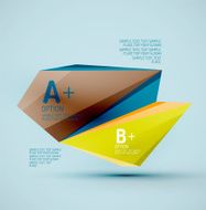 Geometric shapes in the air Vector abstract background N213
