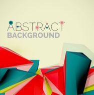 Geometric shapes in the air Vector abstract background N214