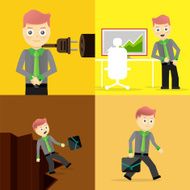 Set of businessman pose character concepts N55