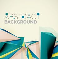 Geometric shapes in the air Vector abstract background N220