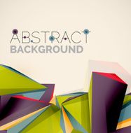 Geometric shapes in the air Vector abstract background N222