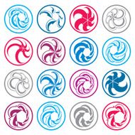 Arrows abstract conceptual symbol template collection vector 3d N2