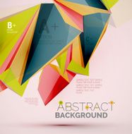 Geometric shapes in the air Vector abstract background N223