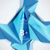 Geometric shapes in the air Vector abstract background N227