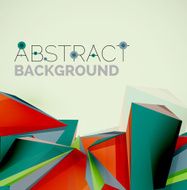 Geometric shapes in the air Vector abstract background N229
