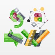 Paper graphics infographic web layouts N13