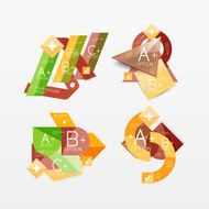 Paper graphics infographic web layouts N14