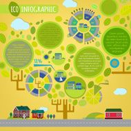 Tree town infographics