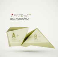Geometric shapes with sample text Abstract template N184