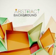 Geometric shapes with sample text Abstract template N186
