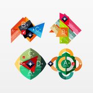 Paper graphics infographic web layouts N15