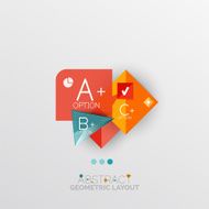 Modern abstract geometric info banner N171