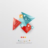 Modern abstract geometric info banner N172