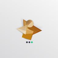 Modern abstract geometric info banner N173