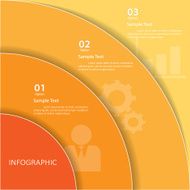 Design clean template 4 steps Vector eps10 N2