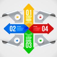 Modern infographics element N21